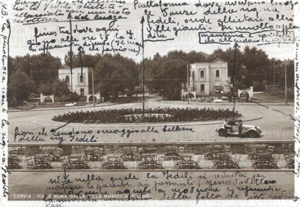 Viale Roma dalla Villa Municipale e Lido