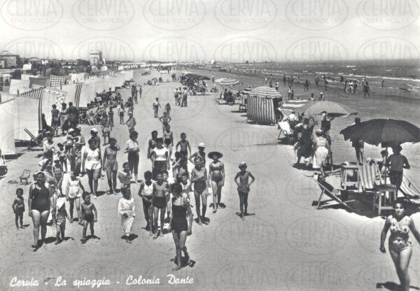 Cervia - La spiaggia - Colonia Dante